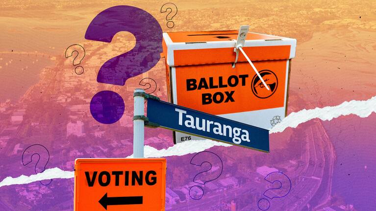 Tauranga is voting for a new council for the first time since 2019. Composition image: Nadine Christmas