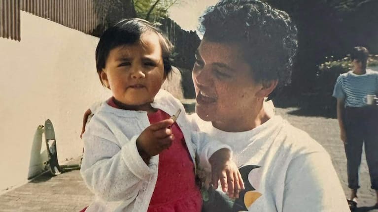 My Aunty Ami, pictured with my sister