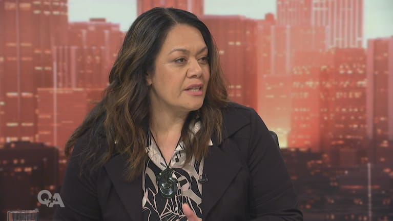 Te Whatu Ora chief executive Margie Apa on Q+A.