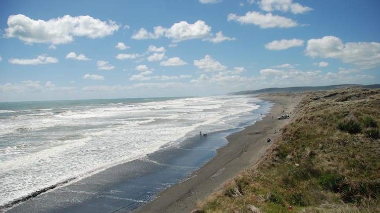 The Beach at Port Waikato (file picture).