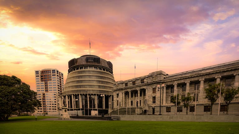 New Zealand's Parliament buildings.