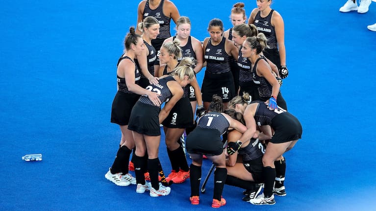 The Black Sticks look on after their semi-final loss to England.