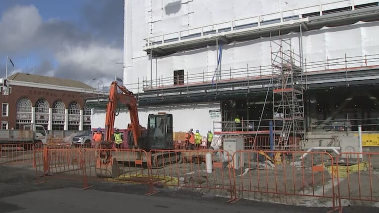 The building site of the new hospital taken in June this year.