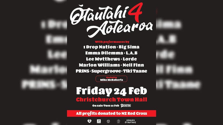 The concert's poster.