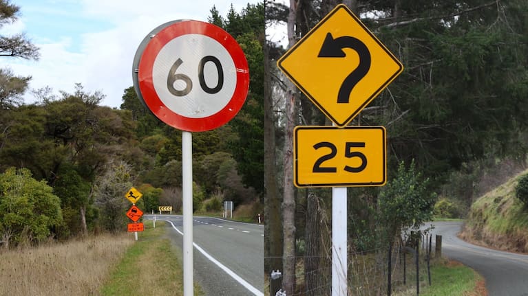 The council is wondering if yellow advisory signs should be erected instead of implementing formal speed limit reductions. Photo: Max Frethey