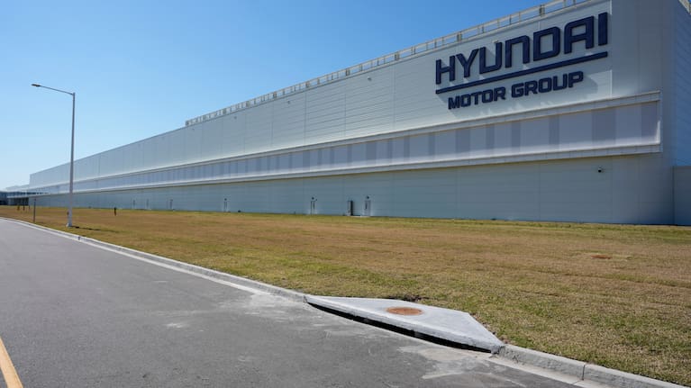 The Hyundai Motor Group Metaplant America is seen on March 26, 2025