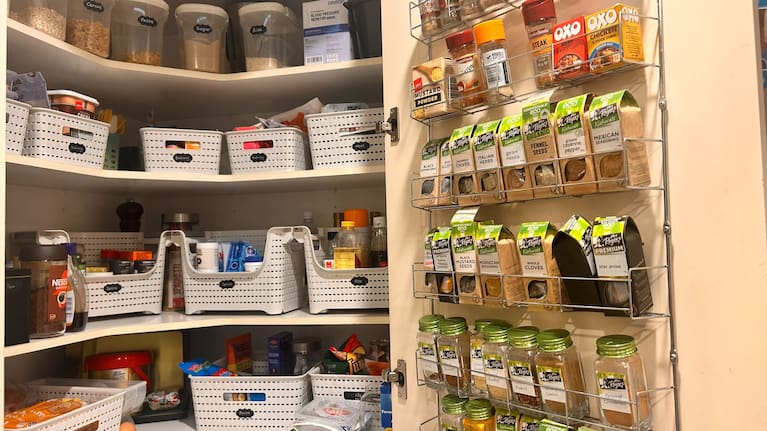The Lindis' well organised pantry.