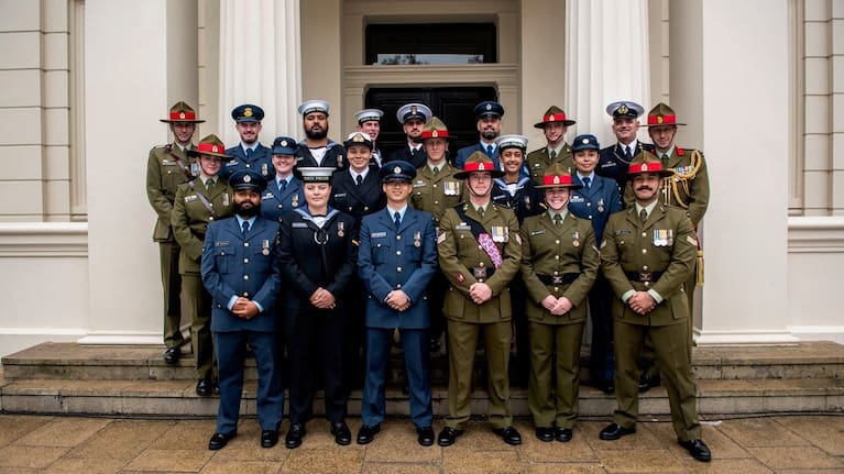 The NZDF contingent.