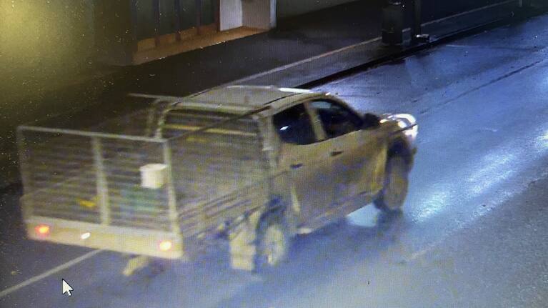 The ute police are looking for.