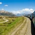The view from a train in the South Island.
