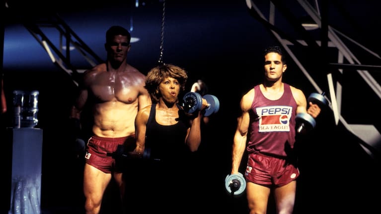 Tina Turner in Sydney with the Manly Sea Eagles.