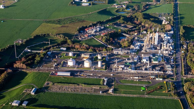 Todd Energy's Kapuni liquid CO2 processing plant.