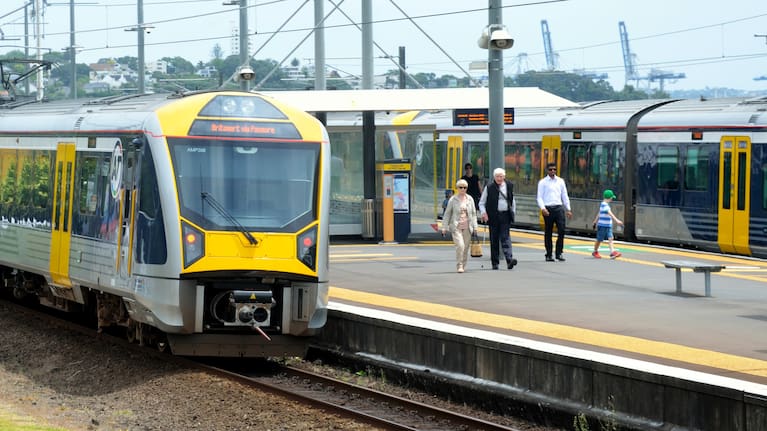 Train at Ōrākei station, Auckland in 2017 (file image)