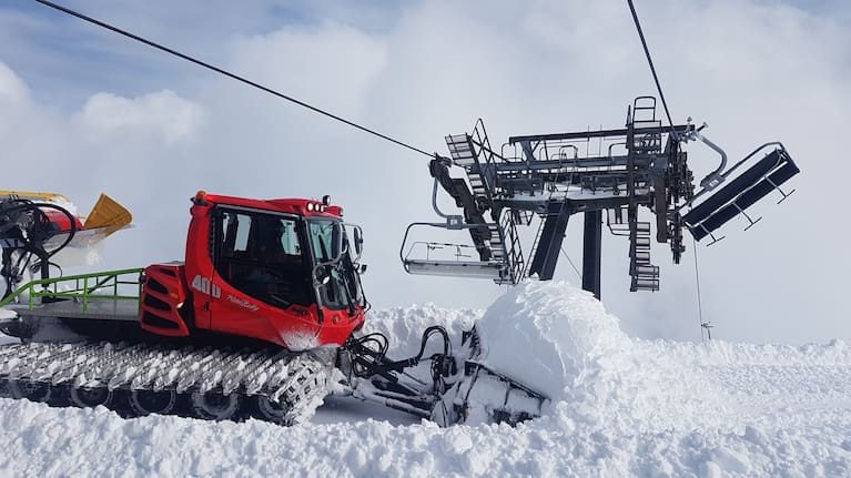Damaged Turoa chairlift.