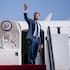 US Vice President JD Vance boards Air Force Two en route to Washington, DC, at Ben Gurion Airport in Tel Aviv, Israel, Thursday, October 23, 2025.