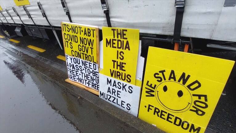 A disinformation researcher says it's hard to communicate just how obscene some of the messages are.