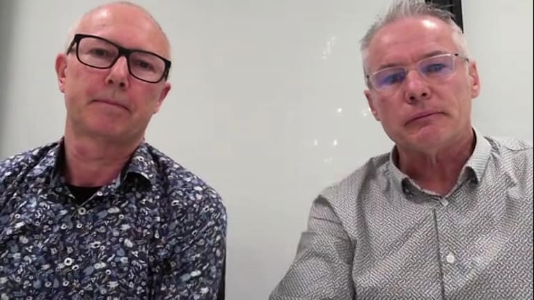 Waikato Regional Council regional compliance manager Patrick Lynch (right) and Waikato Regional Council environmental chemist Jonathan Caldwell.