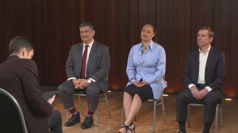 Wellington mayoral hopefuls Paul Eagle, Tory Whanau and Andy Foster.