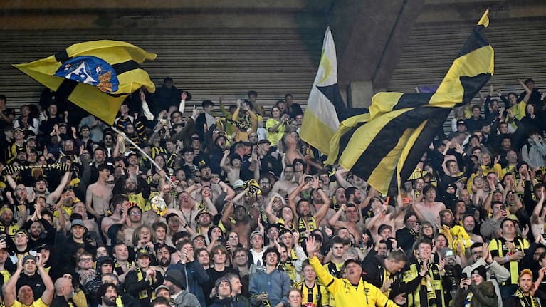 Wellington Phoenix crowd against Melbourne Victory earlier this season.