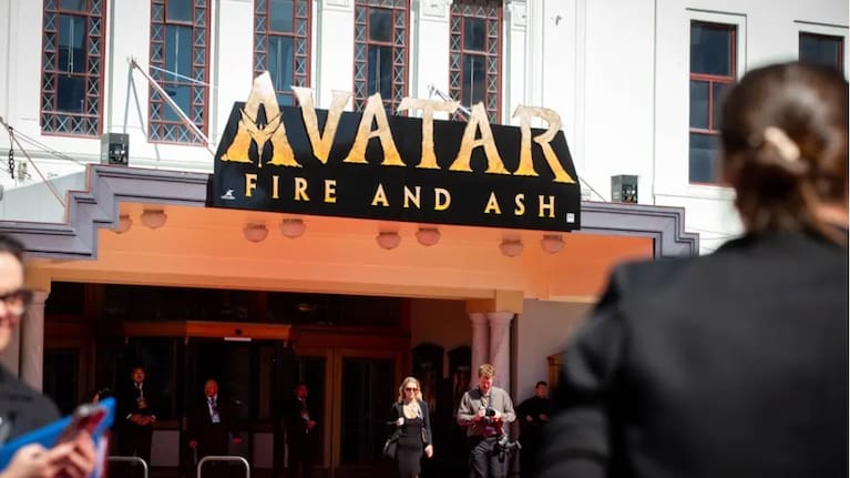 Wellington's Embassy Theatre hosted the Australasian premiere of Avatar: Fire and Ash