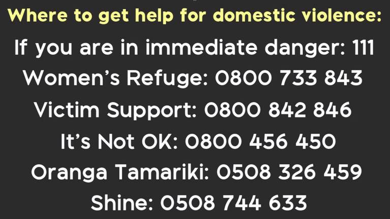 Where to get help for domestic violence.