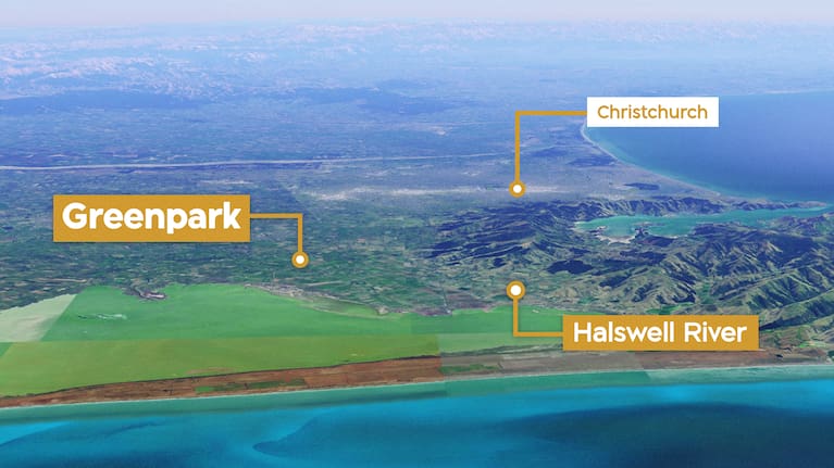 Areas of police interest in the search for missing Christchurch real estate agent Yanfei Bao.